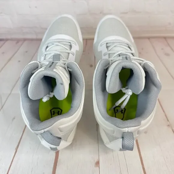 Under Armour Command MC Mid White Lacrosse Cleats Mens Size 13 (3025639-100) - Picture 7 of 10